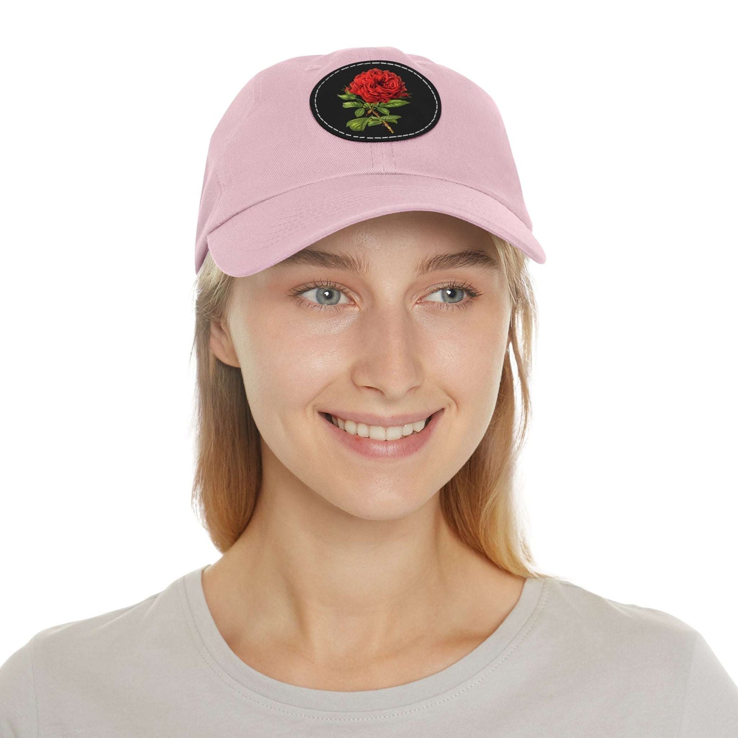Red Rose Flower Hat - Vintage Duchesse de Dino illustration