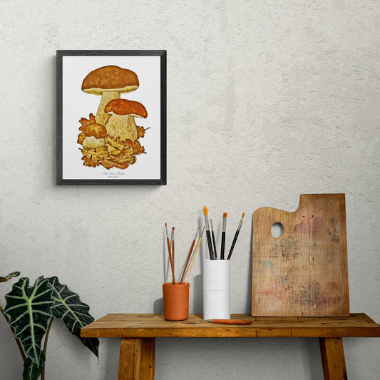 King Bolete Mushroom | Vintage Mushroom Art Print