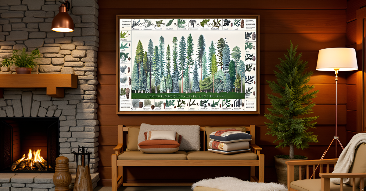 Northwest Native Conifers Poster and Identification Chart…