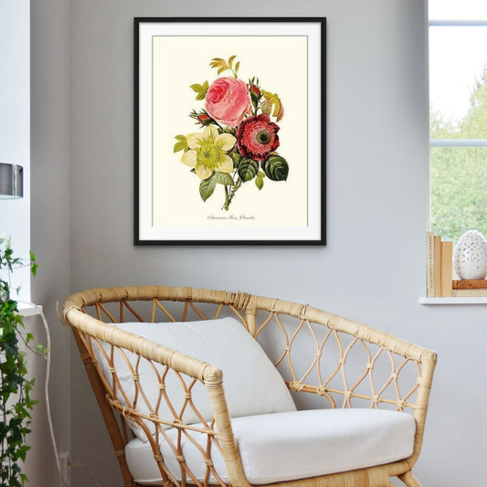 Anemone, Rose, Clematis | Flower/Floral Art Print