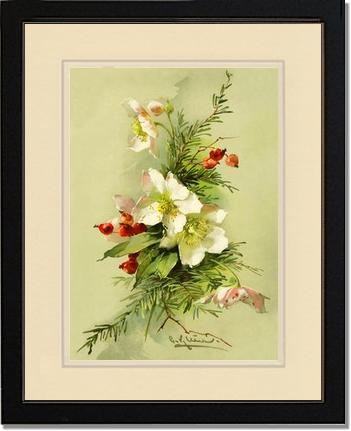 Victorian Print: Christmas Rose | Victorian Wall Art Print