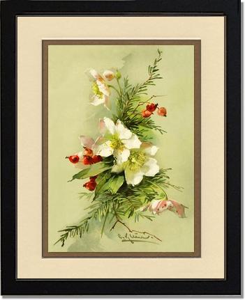 Victorian Print: Christmas Rose | Victorian Wall Art Print