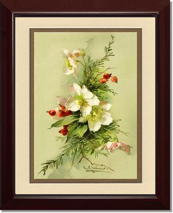 Victorian Print: Christmas Rose | Victorian Wall Art Print