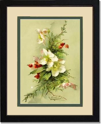 Victorian Print: Christmas Rose | Victorian Wall Art Print
