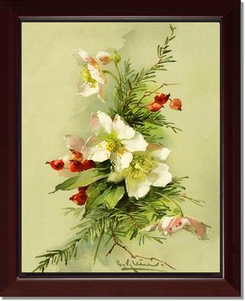 Victorian Print: Christmas Rose | Victorian Wall Art Print