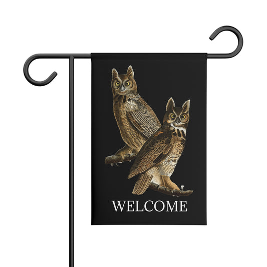 Garden Banner Audubon Owls