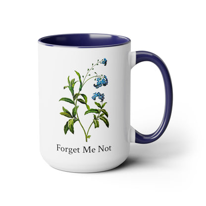 Forget Me Not Coffee Mug, 15oz