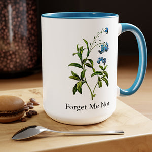 Forget Me Not Coffee Mugs, 15oz