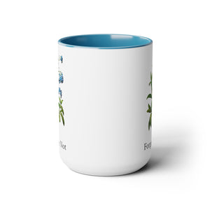 Forget Me Not Coffee Mugs, 15oz