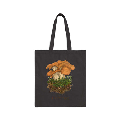 Hedgehog Mushroom Cotton Canvas Tote Bag