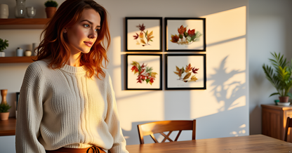 Vintage Autumn Tree Leaf Art Prints
