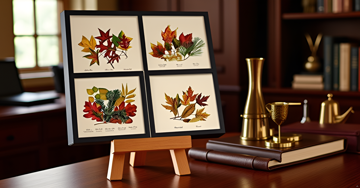 Vintage Autumn Tree Leaf Art Prints