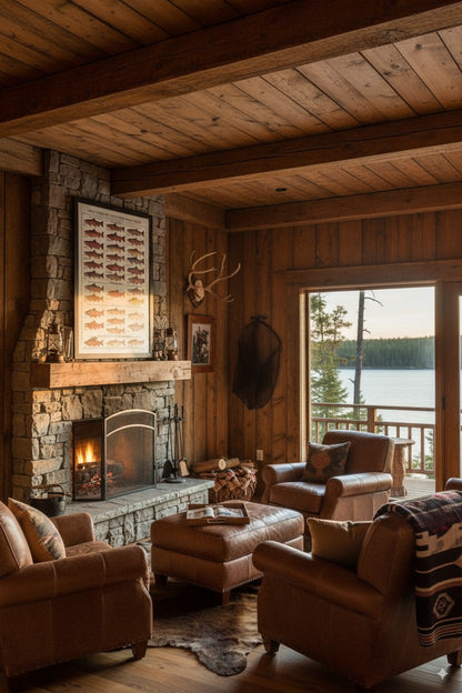 Trout, Salmon and Char ID Art Poster - Males