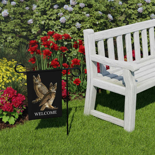 Garden Banner Audubon Owls