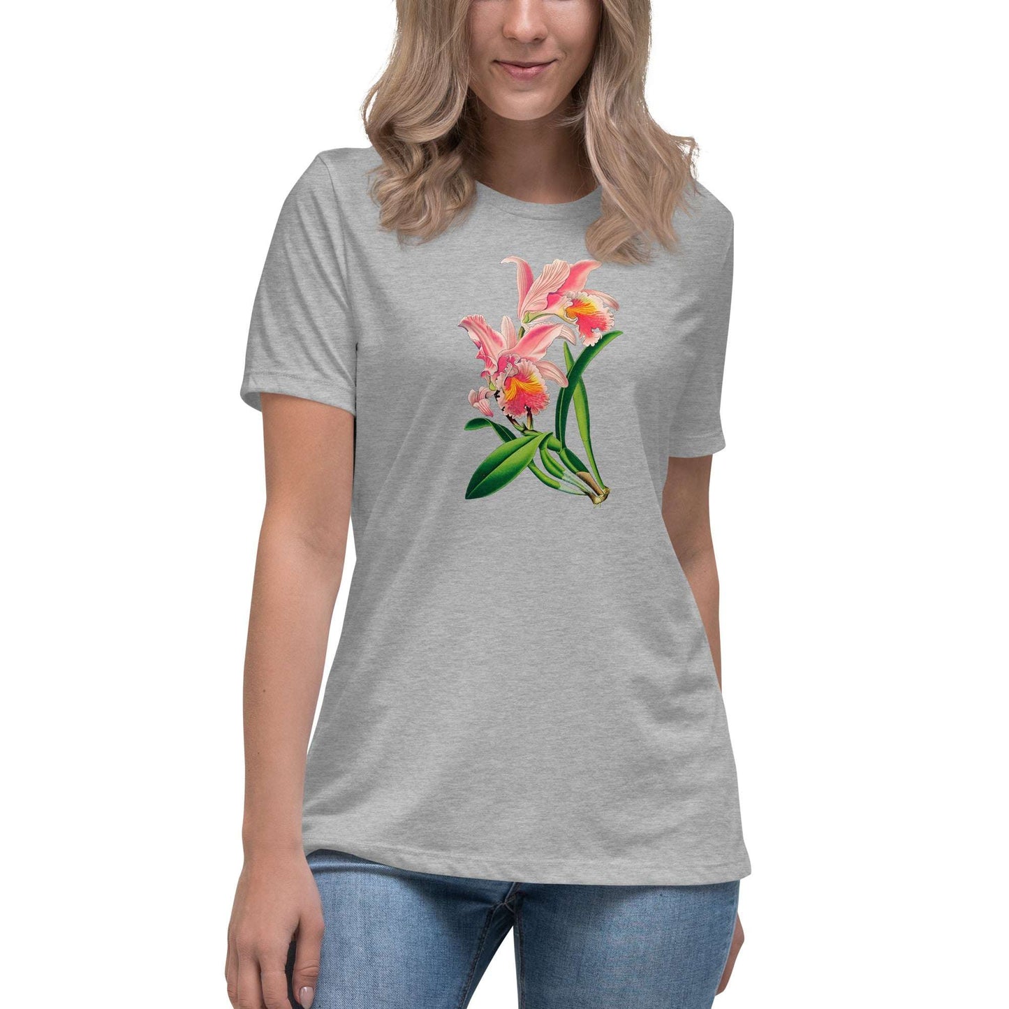 Cattleya Orchid Flower Relaxed T-Shirt