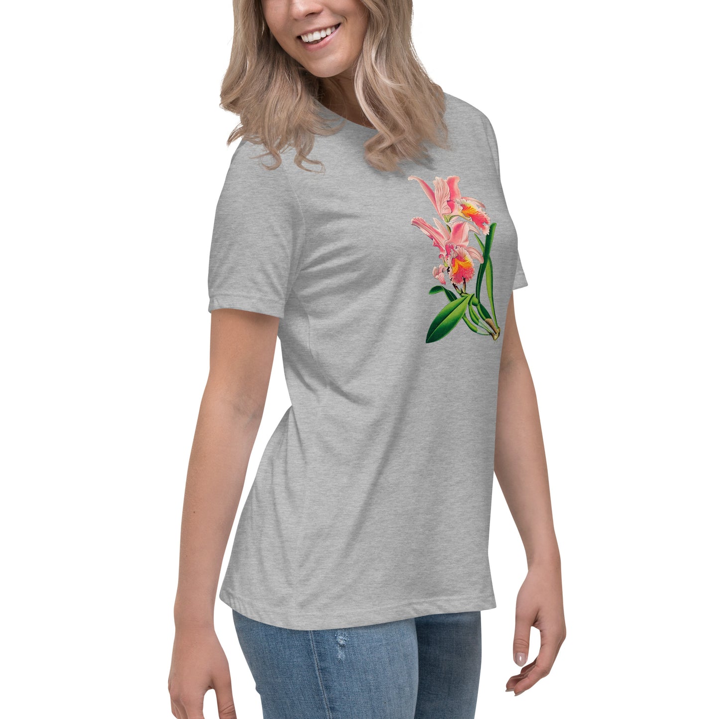 Cattleya Orchid Flower Relaxed T-Shirt