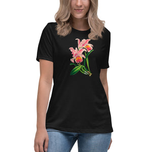 Cattleya Orchid Flower Relaxed T-Shirt