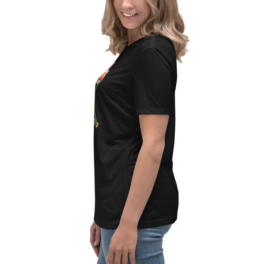 Cattleya Orchid Flower Relaxed T-Shirt