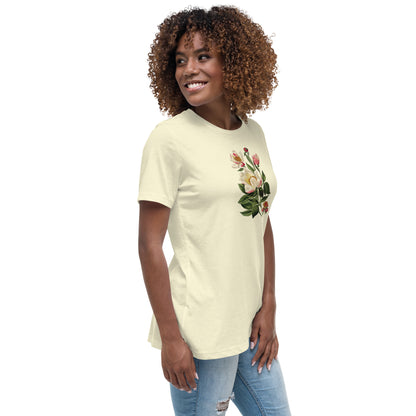 White Peony Flower T-Shirt