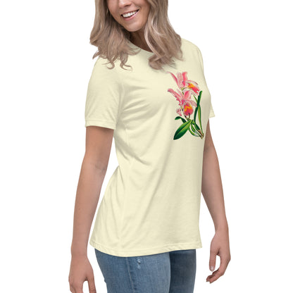 Cattleya Orchid Flower Relaxed T-Shirt