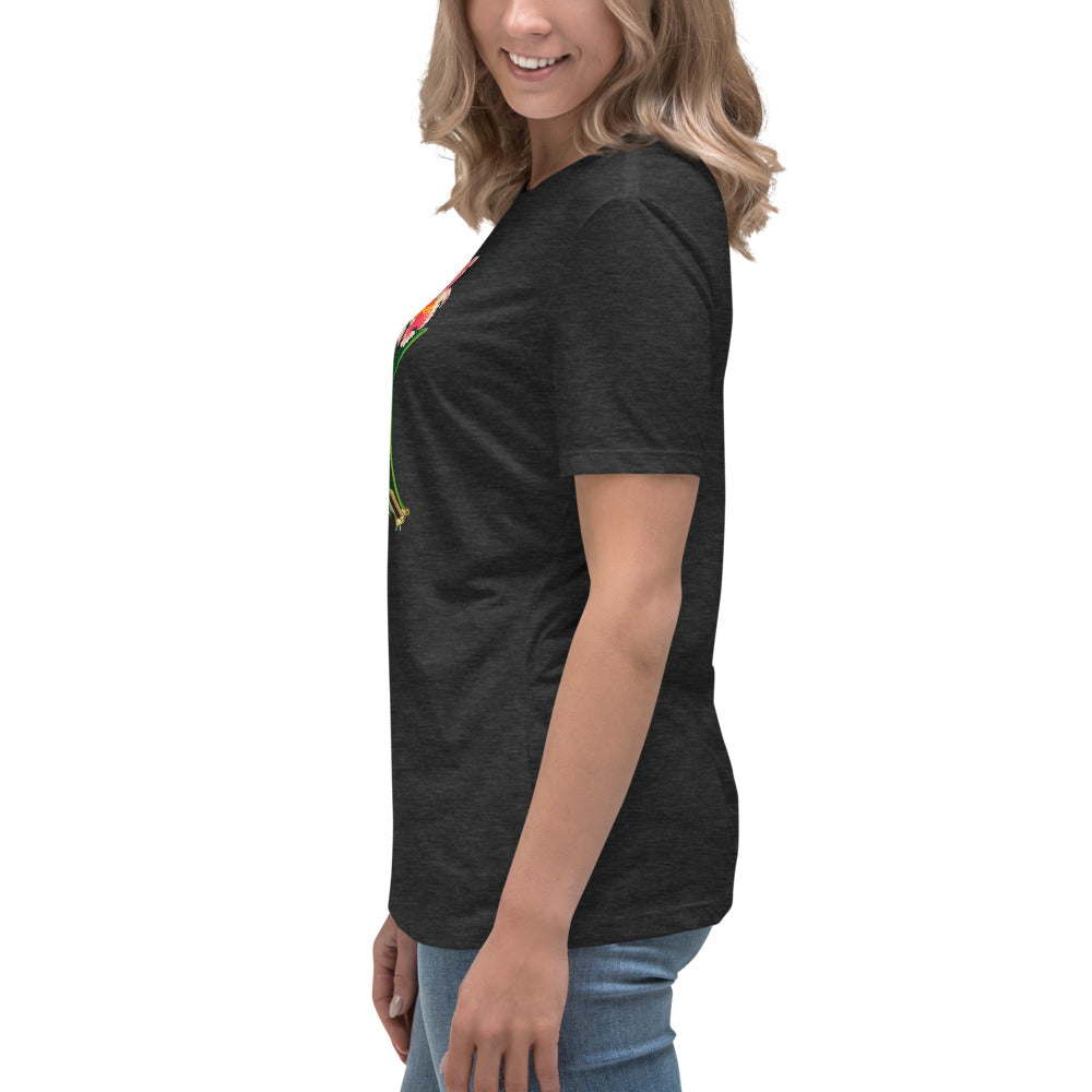 Cattleya Orchid Flower Relaxed T-Shirt