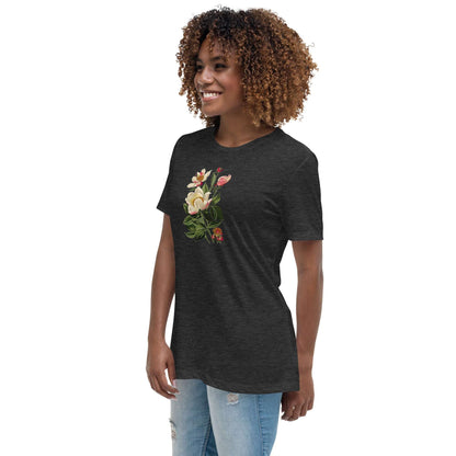 White Peony Flower T-Shirt