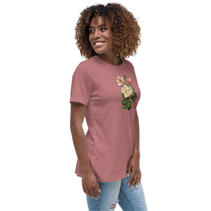 White Peony Flower T-Shirt