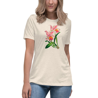 Cattleya Orchid Flower Relaxed T-Shirt