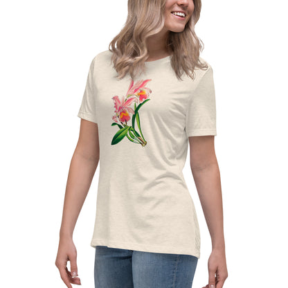Cattleya Orchid Flower Relaxed T-Shirt