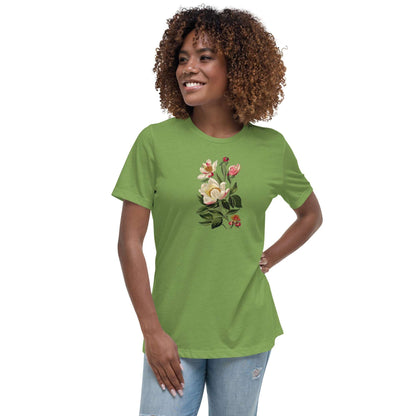 White Peony Flower T-Shirt