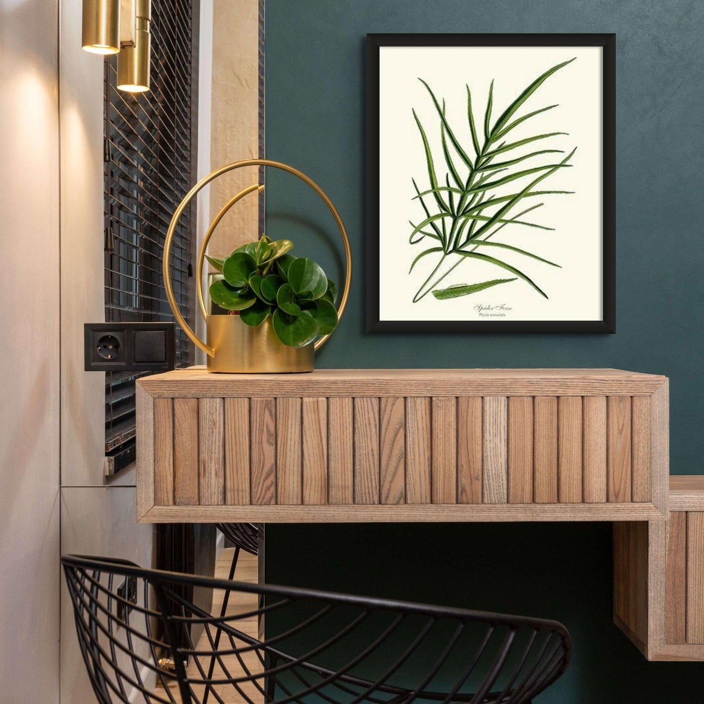 Spider Fern Botanical Wall Art Print-Charting Nature