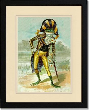 Mr Frog Vintage Print | Victorian Wall Art Print