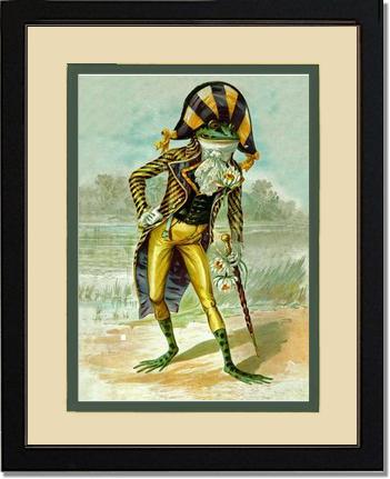 Mr Frog Vintage Print | Victorian Wall Art Print