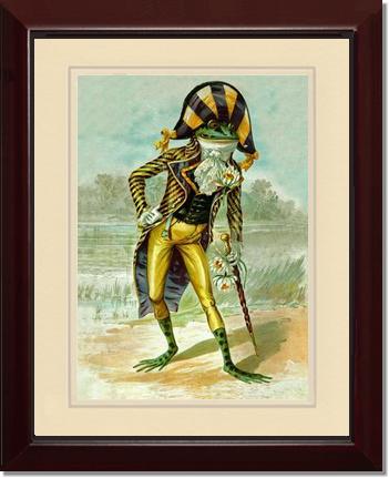 Mr Frog Vintage Print | Victorian Wall Art Print