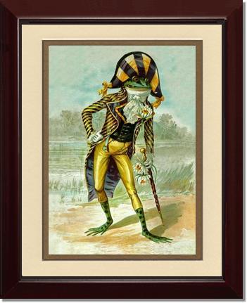 Mr Frog Vintage Print | Victorian Wall Art Print