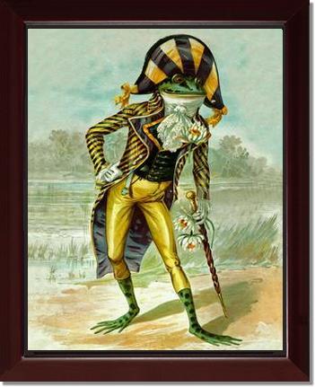 Mr Frog Vintage Print | Victorian Wall Art Print