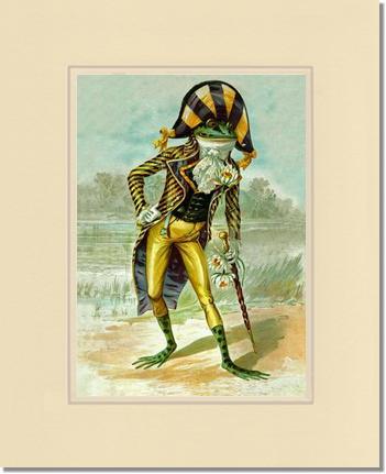 Mr Frog Vintage Print | Victorian Wall Art Print