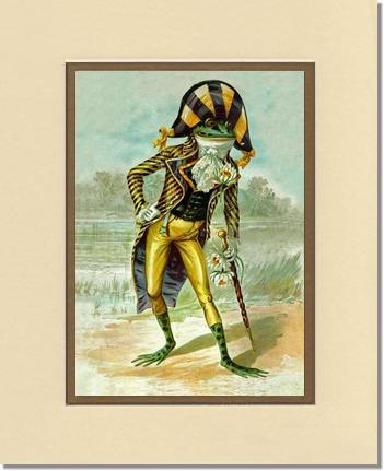 Mr Frog Vintage Print | Victorian Wall Art Print