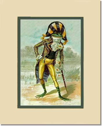 Mr Frog Vintage Print | Victorian Wall Art Print