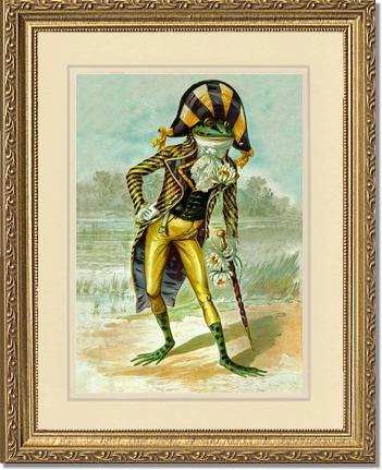 Mr Frog Vintage Print | Victorian Wall Art Print