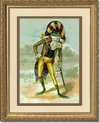 Mr Frog Vintage Print | Victorian Wall Art Print