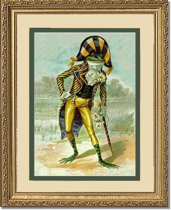 Mr Frog Vintage Print | Victorian Wall Art Print