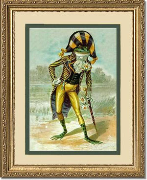 Victorian Print: Mr Frog