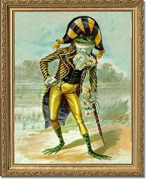 Mr Frog Vintage Print