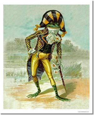 Victorian Print: Mr Frog