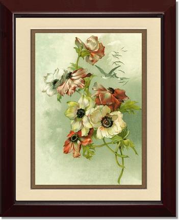 Victorian Print: Anemones | Victorian Wall Art Print