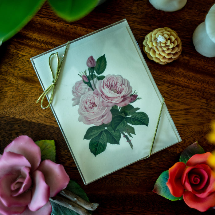 Pink Roses Notecards