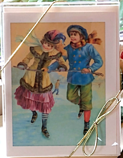 Victorian Winter | Vintage Victorial Note Card Set